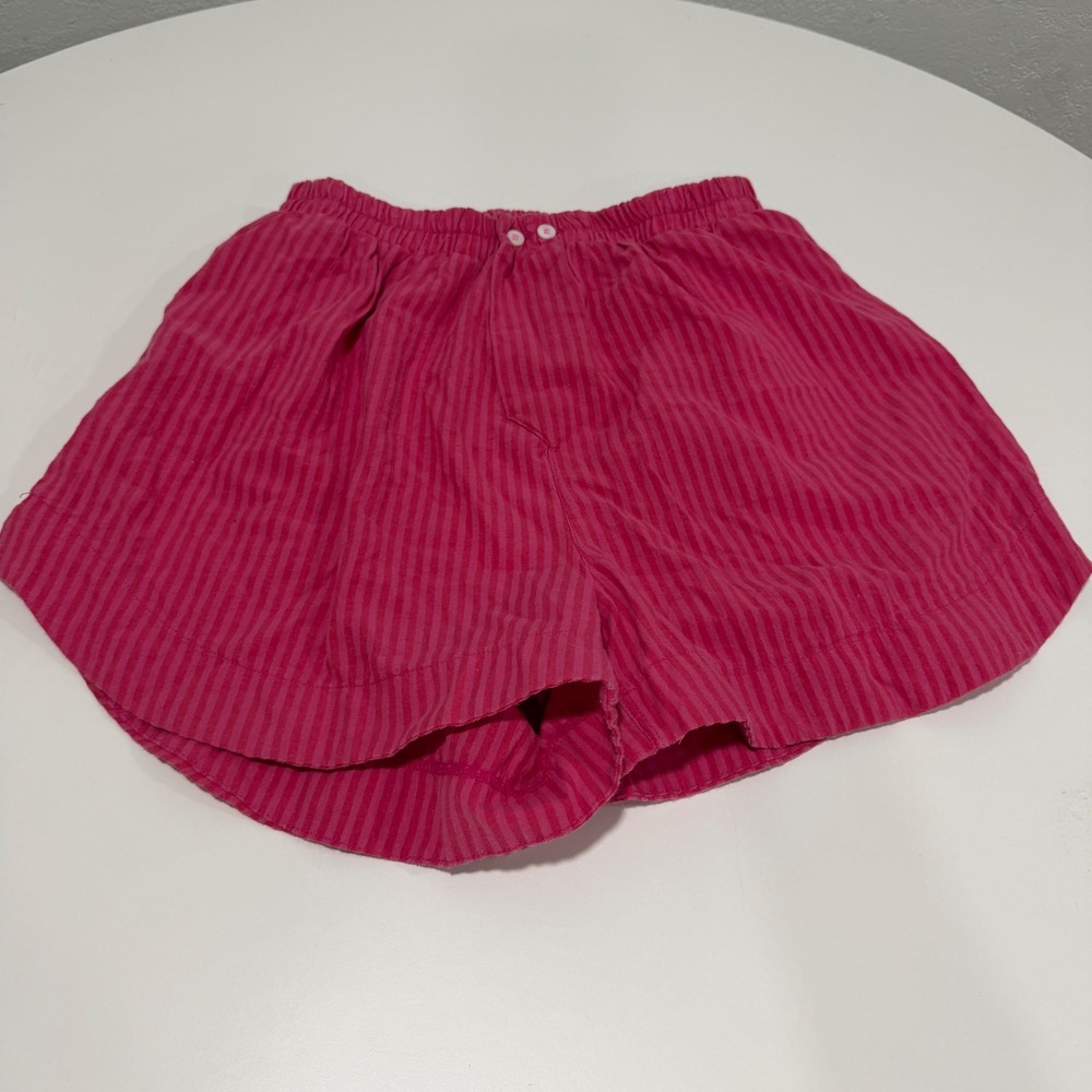 Intimately Free People Pink Striped Boxer Lounge Shorts Small P S